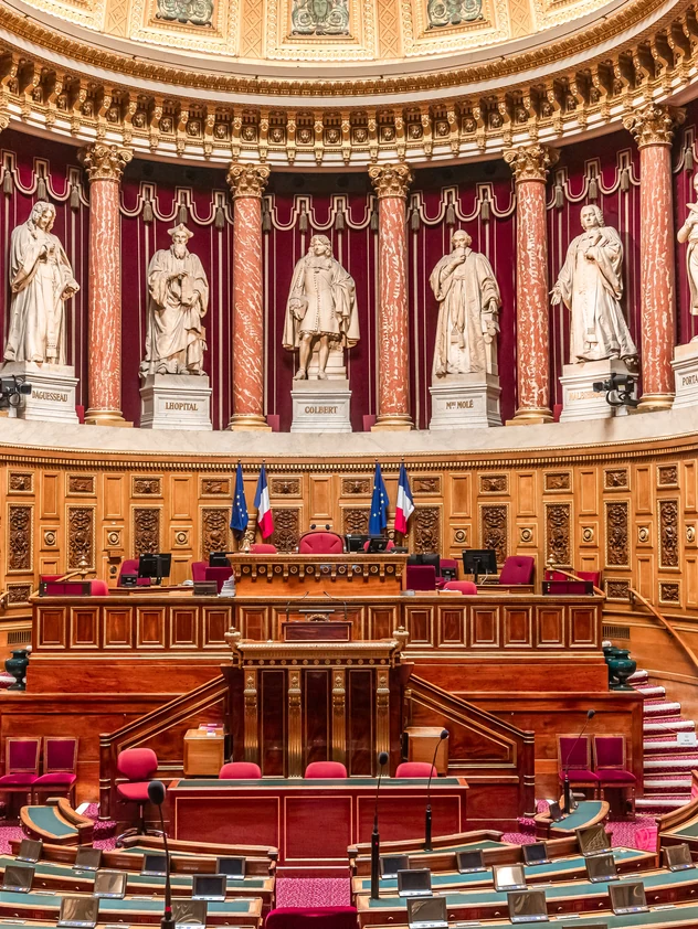 Hémicycle parlementaire - Projet de loi relatif à la protection des enfants